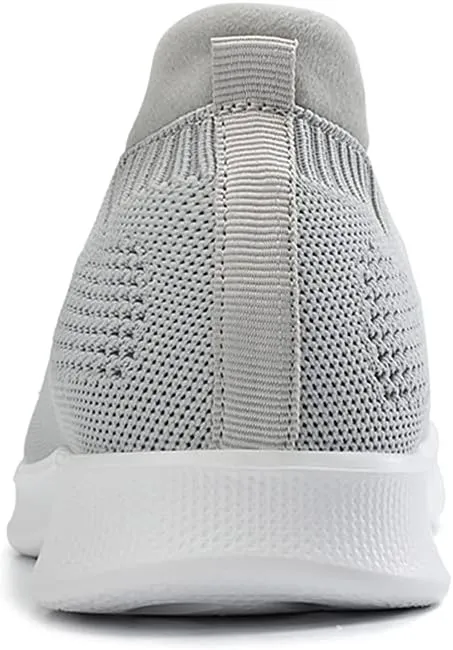 GOSPT Women's Slip on Sock Sneakers Lightweight Elastic Knit Mesh Shoes Comfort Flats