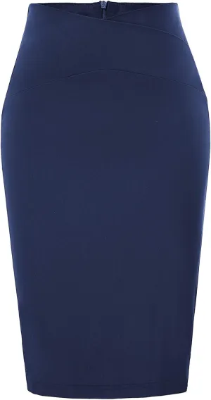 GRACE KARIN Skirts for Women High Waist Knee Length Stretch Bodycon Pencil Wedding Guest Work Skirt