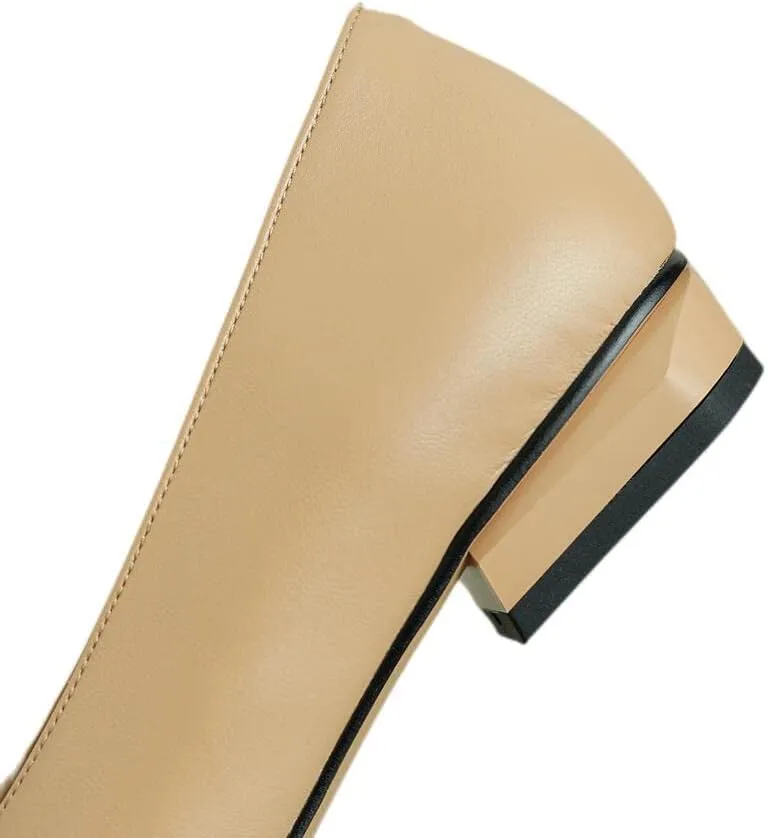 Handmade Women's Genuine Leather Colorful Rhinestones Slip On Square Toe Flats Loafer Shoes