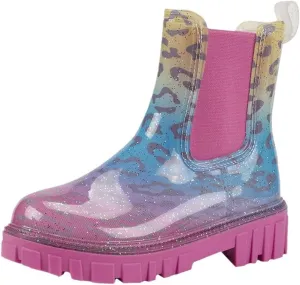 Harssidanzar Womens Ankle Rain Boots Waterproof Chelsea Boots,Anti-Slipping Rainboots and Garden Shoes for Ladies with Comfortable Insoles HL211US