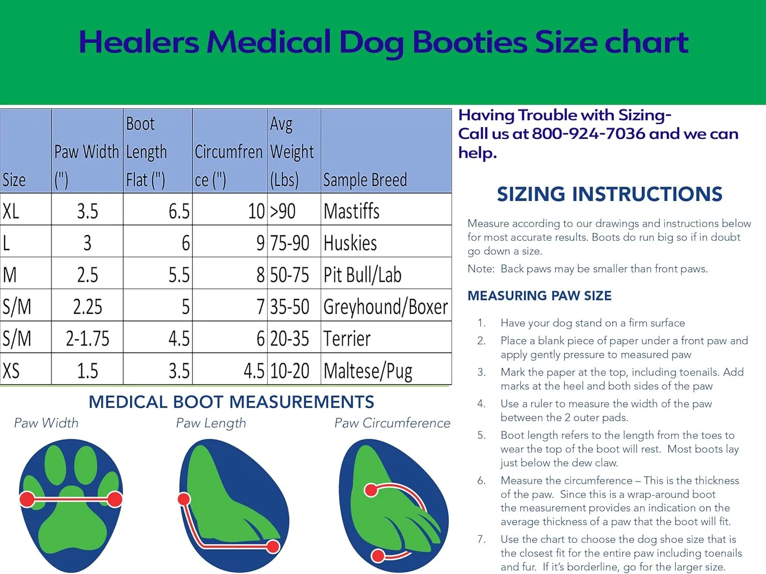 Healers Petcare Medical Dog Bootie for Wound Care & Paw Protection, Single Boot (Blue) - Non-Slip Sole, Breathable Fabric, Vet Approved (Small/Medium)