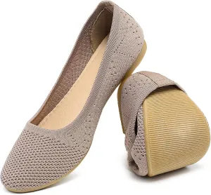 HEAWISH Comfortable Round Toe Flats Shoes Women, Slip On Ballet Flats for Women, Casual Women's Flats for Walking