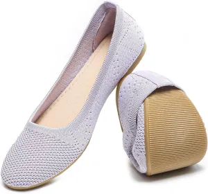 HEAWISH Comfortable Round Toe Flats Shoes Women, Slip On Ballet Flats for Women, Casual Women's Flats for Walking