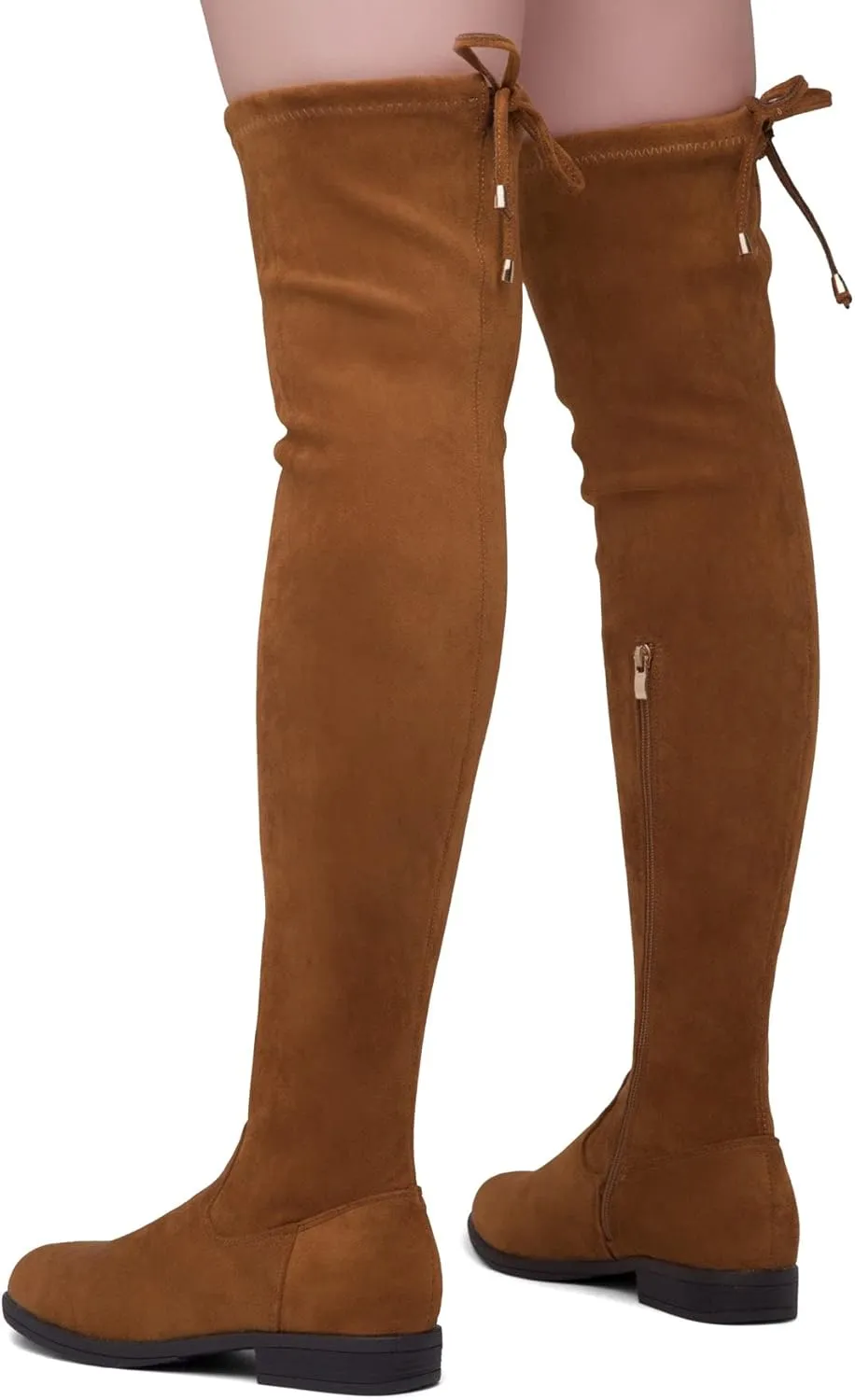 Herstyle Secret Obsession Women's Over the Knee Boots Thigh High Stack Heel Long Stretch Fall Riding Boots