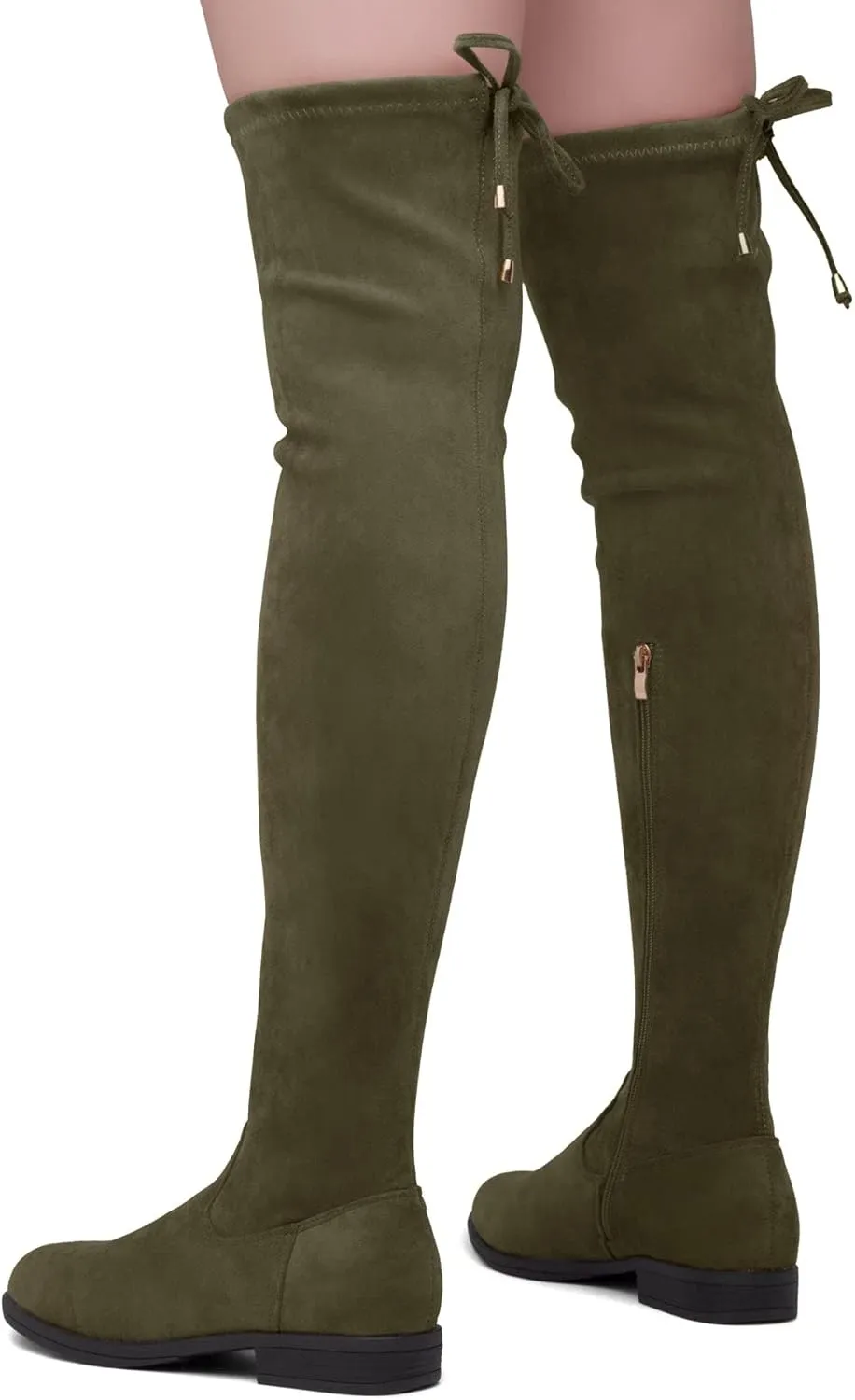 Herstyle Secret Obsession Women's Over the Knee Boots Thigh High Stack Heel Long Stretch Fall Riding Boots