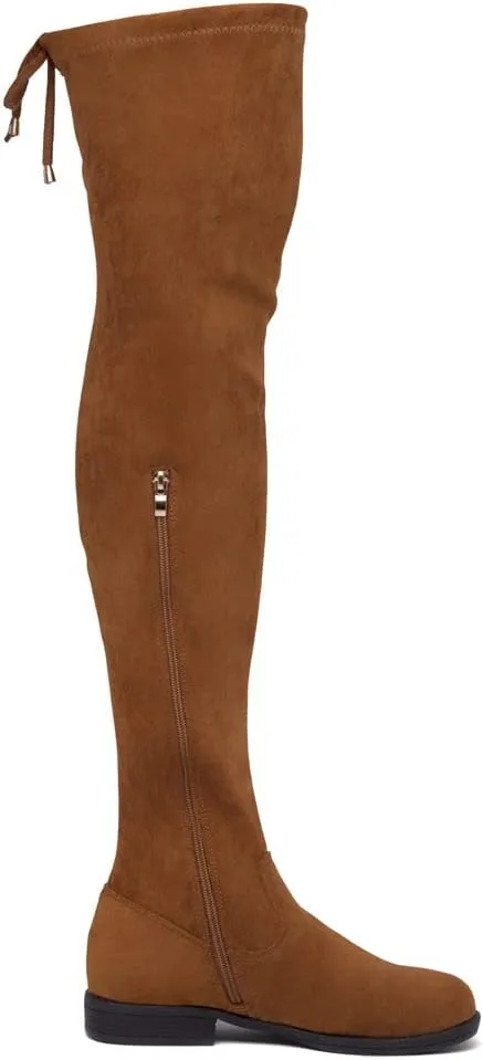 Herstyle Secret Obsession Women's Over the Knee Boots Thigh High Stack Heel Long Stretch Fall Riding Boots
