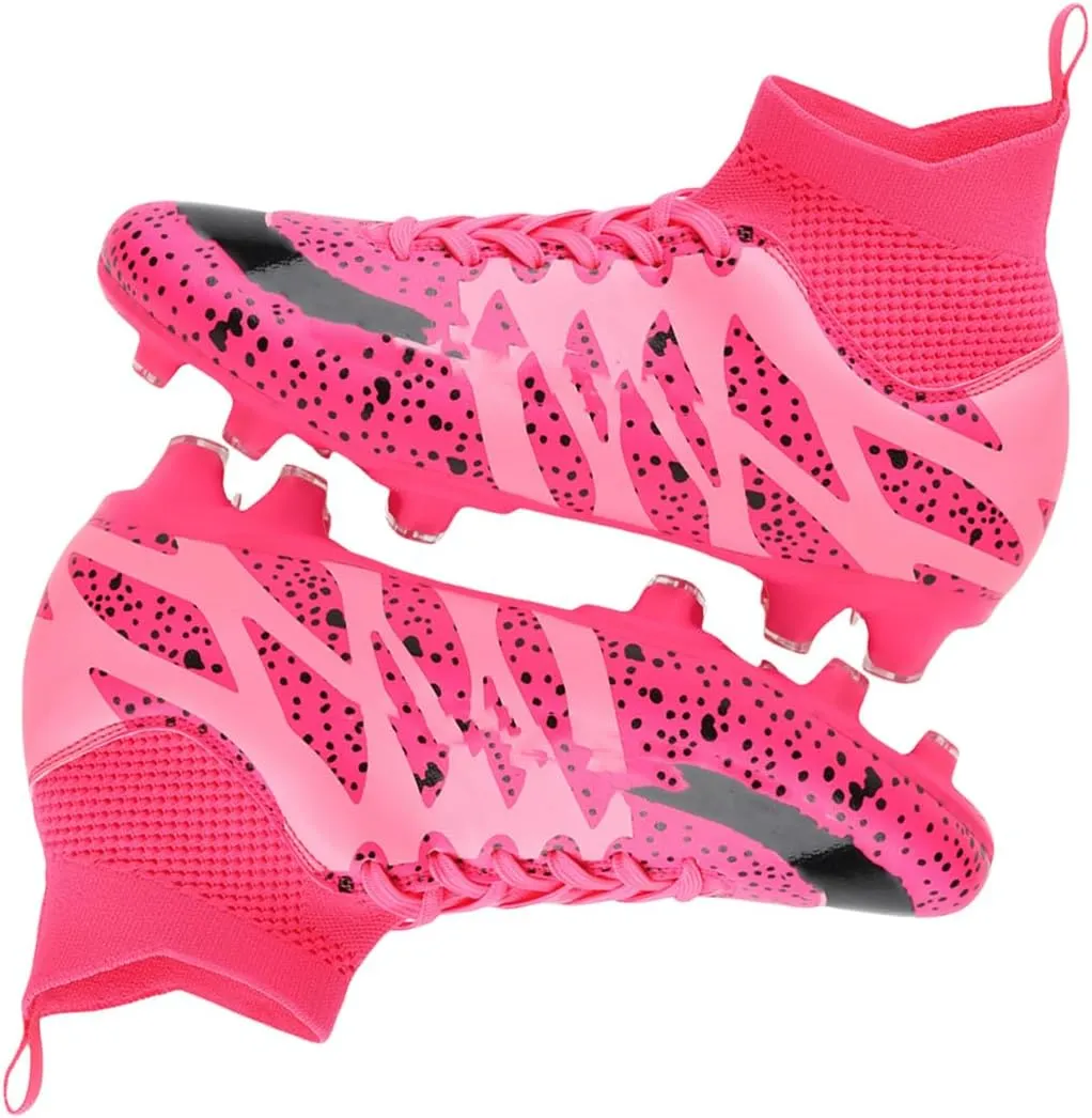 HESBITEUL Soccer Cleats for Mens Womens Youth FG Football Boots Outdoor Breathable Training Sneaker Shoes