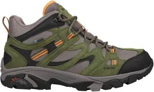 HI-TEC Mens Ht Ravus Mid Wp Lace Up Hiking Hiking Casual Boots Ankle - Green, Grey - Size 15 M