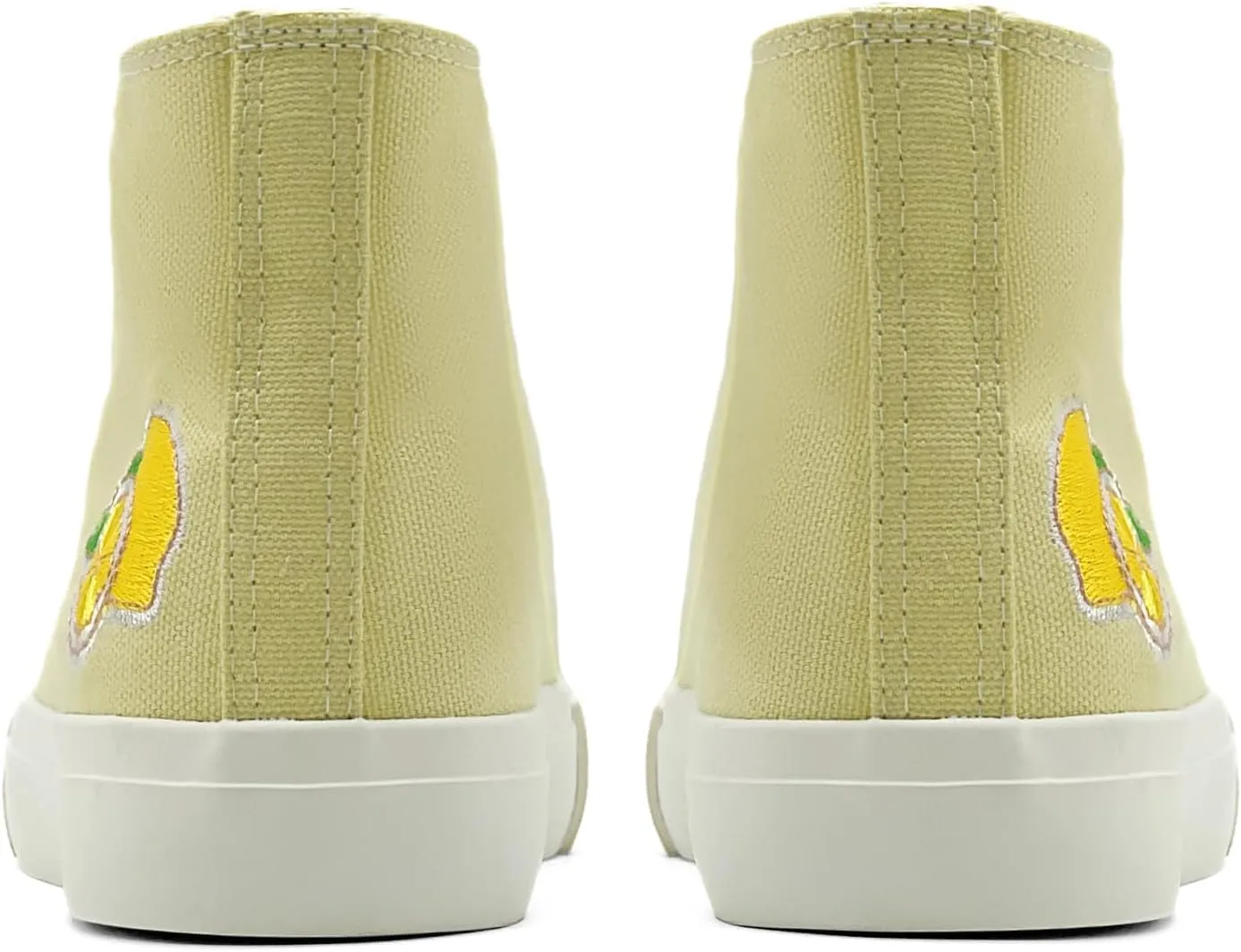 High Top Sneakers for Women Canvas Shoes Fruits Embroidery High Tops Women Casual Shoes Lace Up Fashion Sneakers
