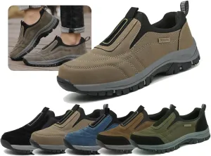Hiking Shoes for Men Comfortable Waterproof Breathable Orthopedic Walking Hiking Shoes Walking Orthopedic Shoes,Breathable Slip-On Sneakers with Arch Perfect for Outdoor Activities All Year Round