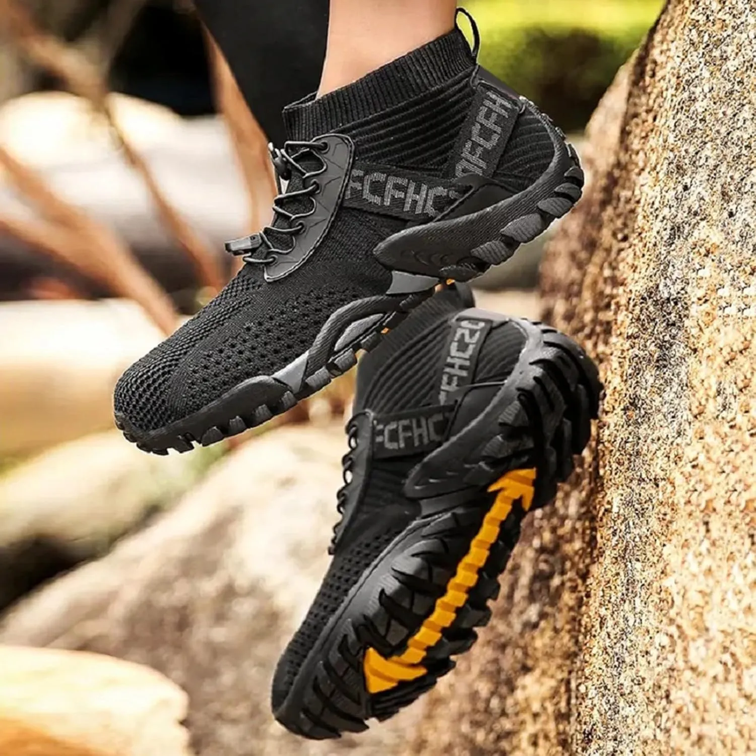 Hiking Shoes Women Waterproof Mesh Lace Up Sneakers for Men Slip On Walking Shoes for Men Lightweight Running Shoes