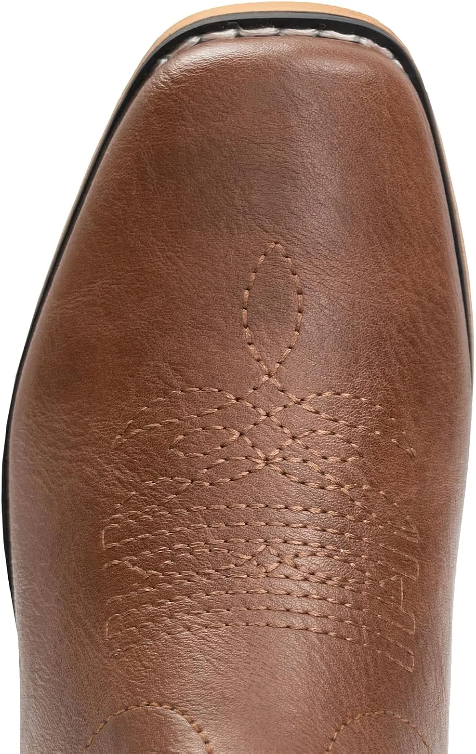 IUV Cowboy Boots for Boys Girls Western Square Toe Cowgirl Boots Mid Calf Riding Shoes (Toddler/Little Kid/Big Kid)