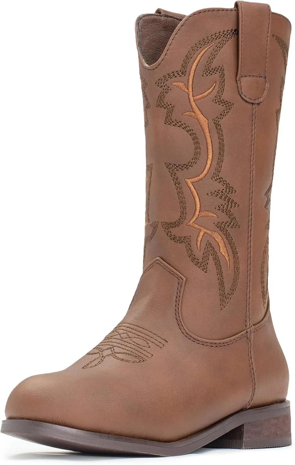 IUV Cowgirl Boots Cowboy Boots For Girls Boys Kids Toddler Fashion Western Boots Mid Calf Riding Shoes
