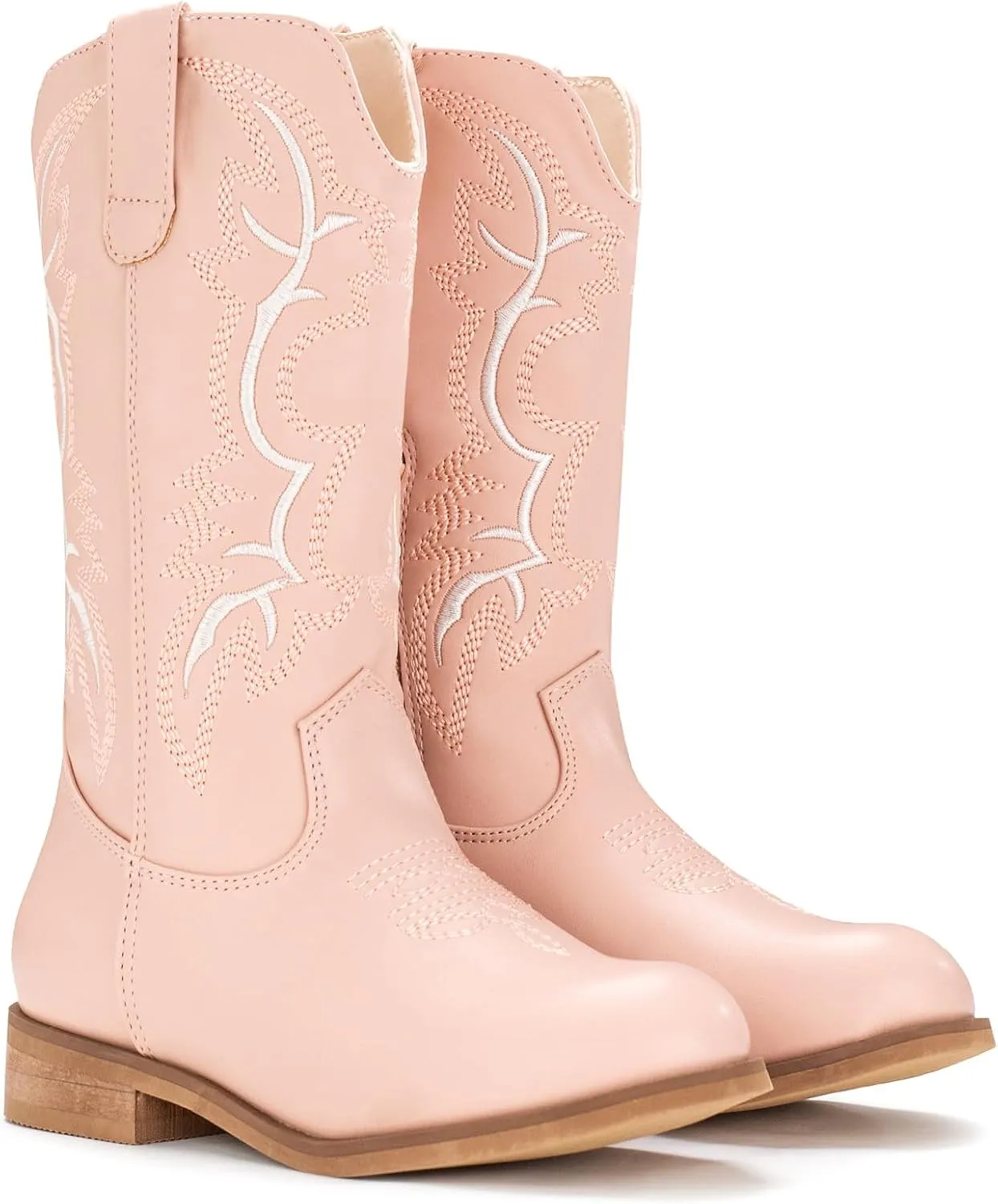 IUV Cowgirl Boots Cowboy Boots For Girls Boys Kids Toddler Fashion Western Boots Mid Calf Riding Shoes