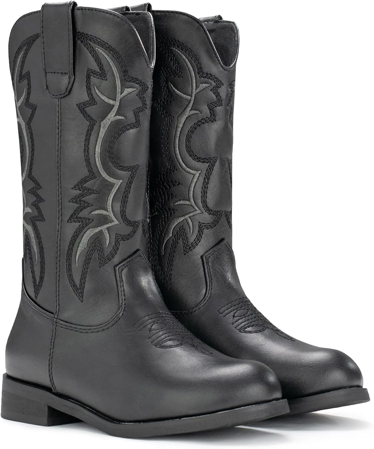 IUV Cowgirl Boots Cowboy Boots For Girls Boys Kids Toddler Fashion Western Boots Mid Calf Riding Shoes