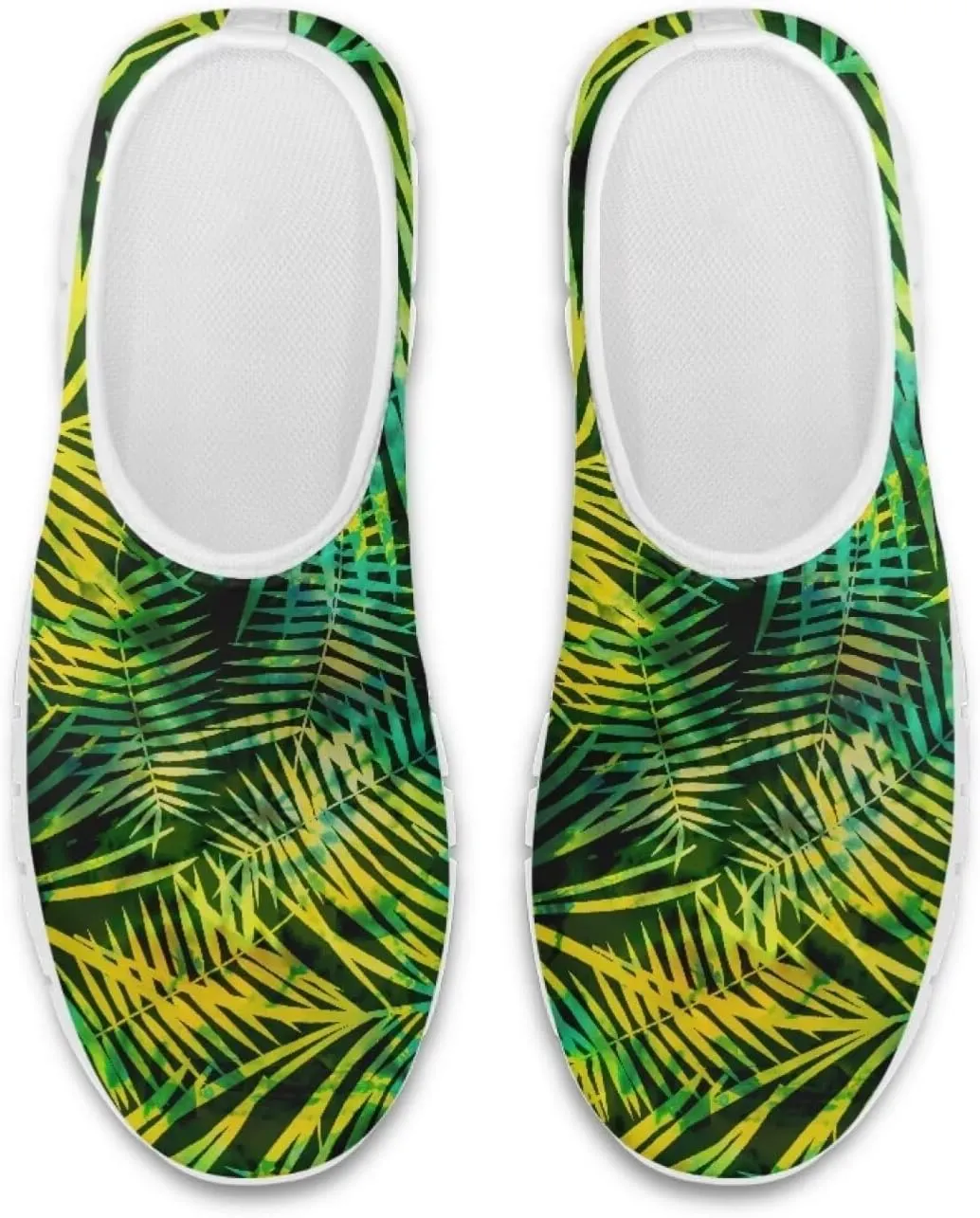 Jeiento Tropical Style Slip-On Loafers for Women Casual Shoes Outdoor Mesh Workout Sneakers