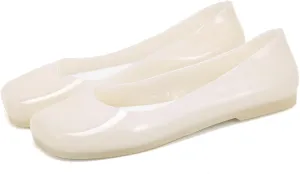 Jelly Ballet Flats for Women PVC Hollowed Jelly Slip On Ballerina Shoes
