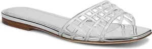 Jelly Slides Sandals for Women Slip on Mesh Comfortable Jelly Flats Sandals Summer Beach Jellies Shoes