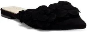 Jessica Simpson Cymia Women's Slip-on Flat Floral Embellished Pointed Toe Mules