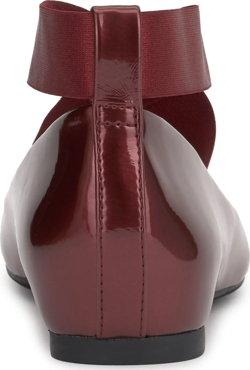 Jessica Simpson Mandayss Women's Pull-On Criss-Cross Ankle Ballet Flats Shoes