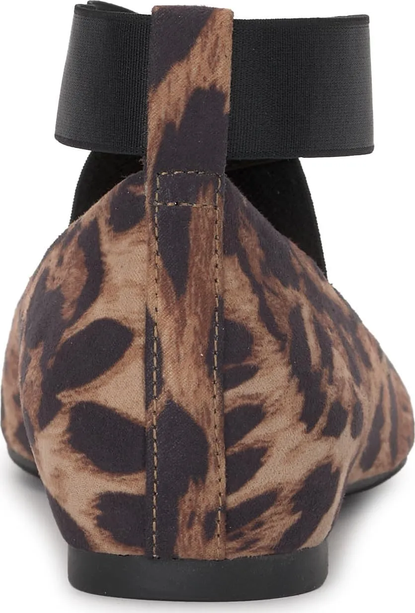 Jessica Simpson Mandayss Women's Pull-On Criss-Cross Ankle Ballet Flats Shoes