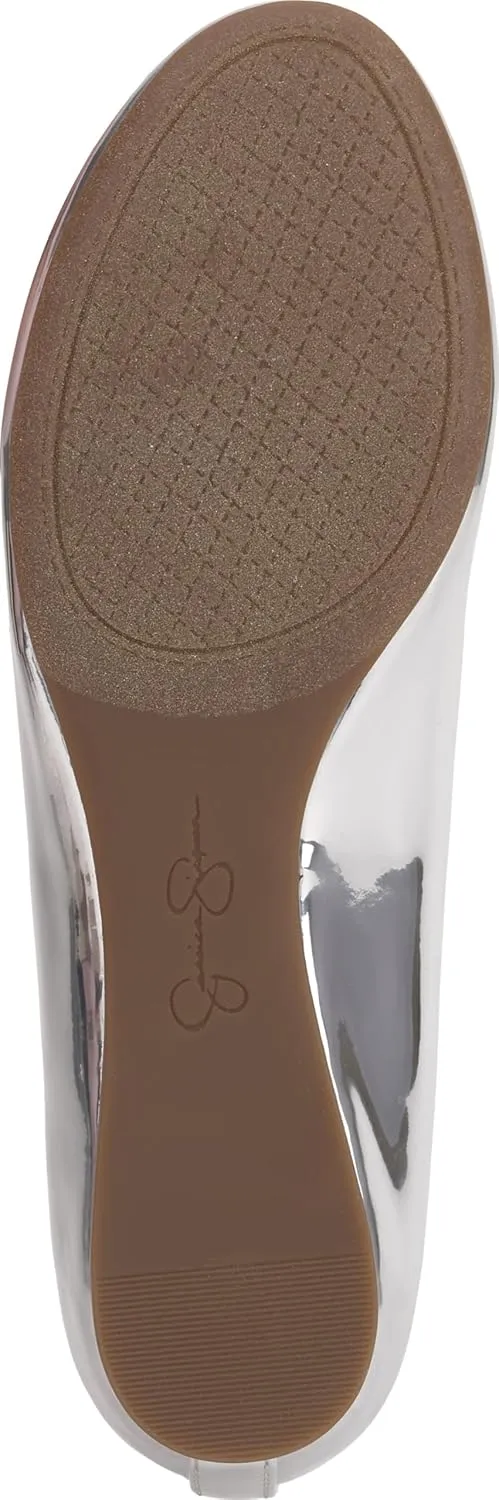 Jessica Simpson Mandayss Women's Pull-On Criss-Cross Ankle Ballet Flats Shoes