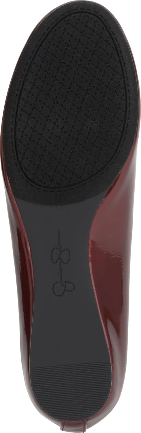 Jessica Simpson Mandayss Women's Pull-On Criss-Cross Ankle Ballet Flats Shoes