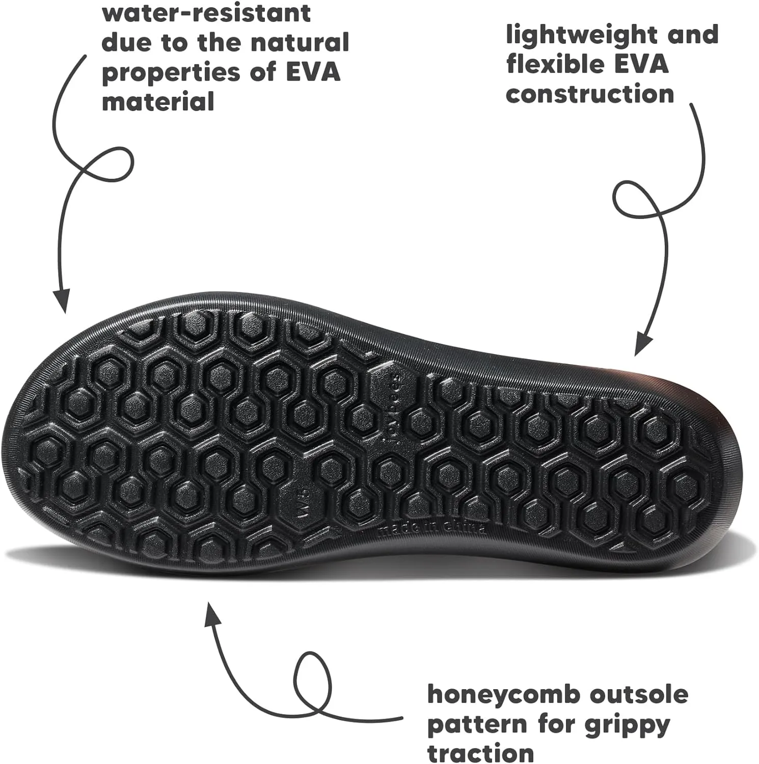 Joybees Women's Friday Flat - Ballet Flats for Women, Cute & Casual Dress Shoes, Comfortable Rubber Foam Sandals for Work, Walking, Waterproof, Non Slip