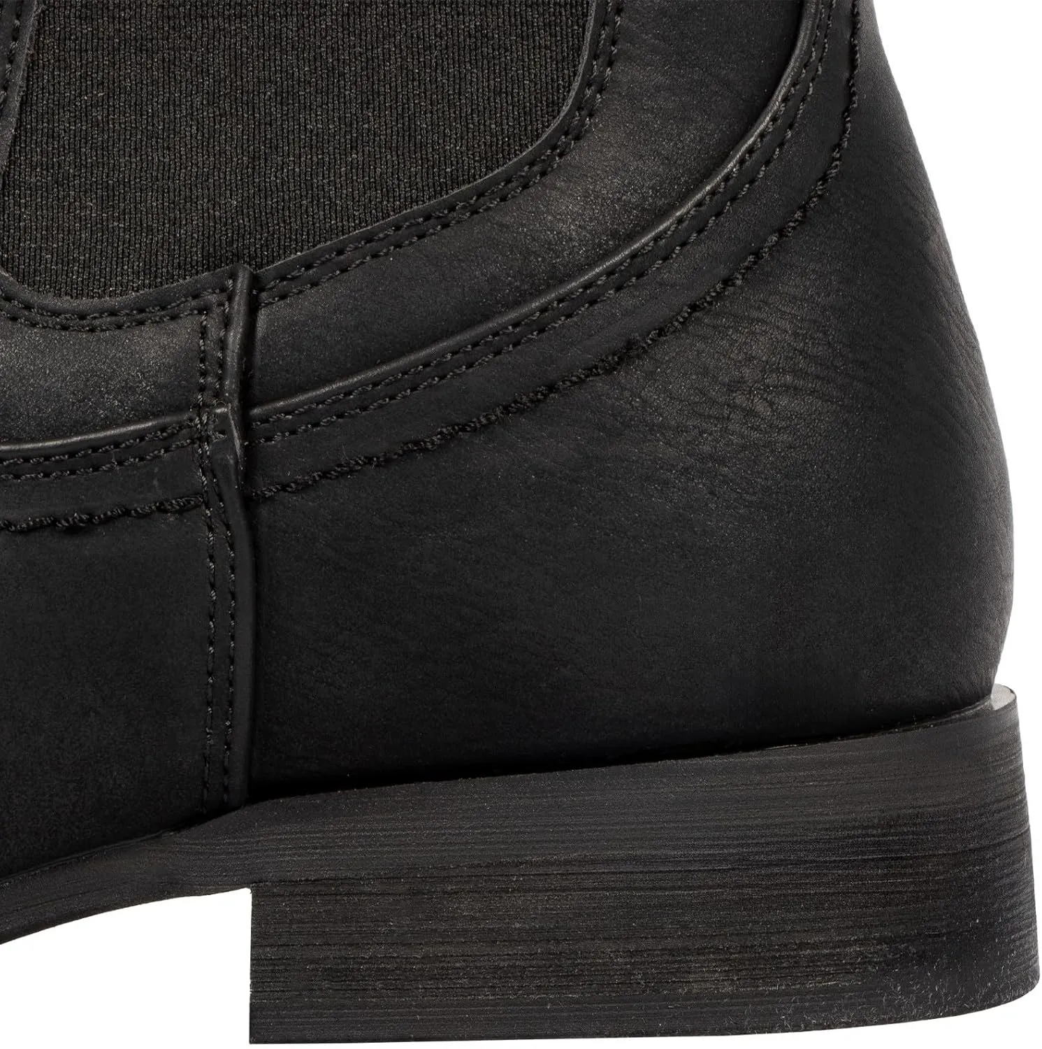 J's.o.l.e Men's Western Cowboy Boots Square Toe Ankle Boot for Men Chelsea Dress Casual Boots