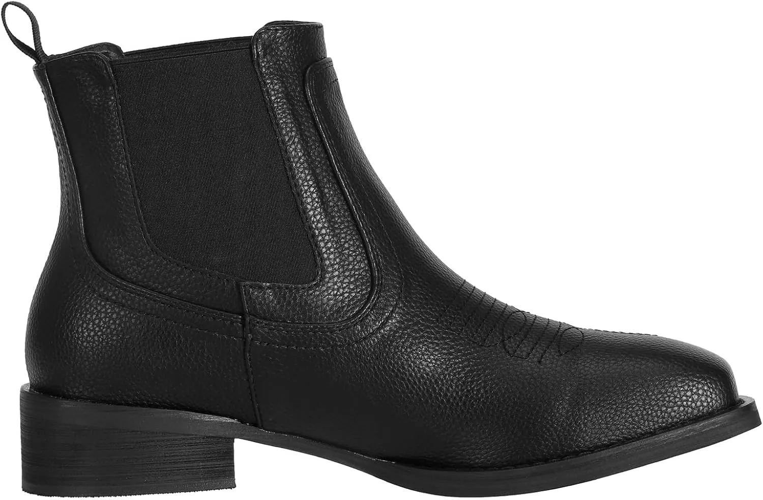 J's.o.l.e Men's Western Cowboy Boots Square Toe Chelsea Boot Dress Shoes Ankle Casual Boots for Men