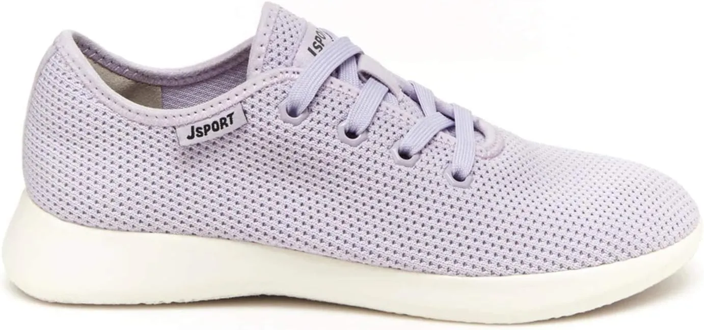 JSport Women's Swift Knit Synthetic Walking Casual Shoe Grey 6.5