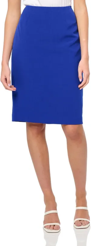 Kasper Women's Stretch Crepe Knee Length Pencil Skirt