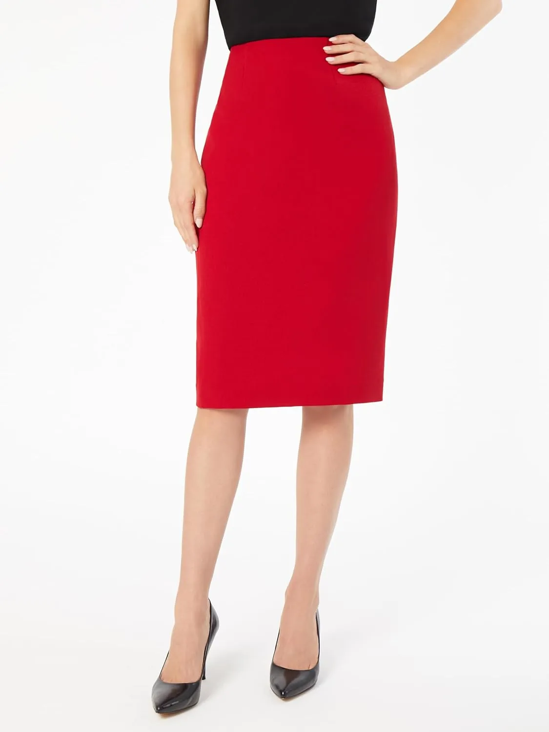 Kasper Women's Stretch Crepe Skimmer Skirt