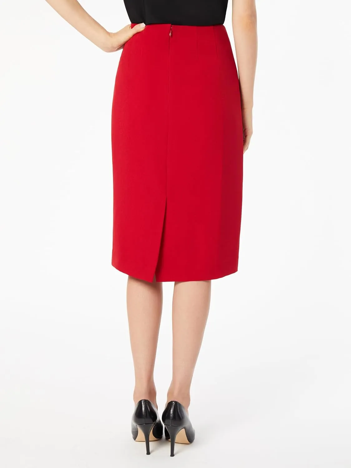 Kasper Women's Stretch Crepe Skimmer Skirt