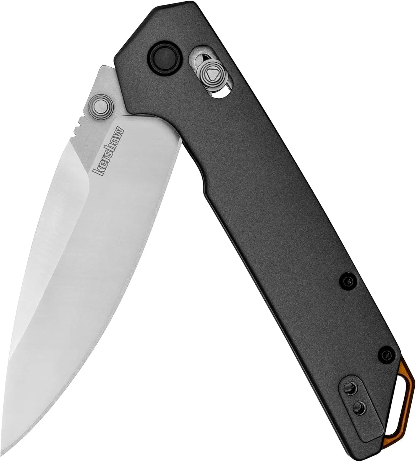 Kershaw Iridium Folding Pocket Knife, 3.4 inch D2 Steel Blade, DuraLock Locking Mechanism, Pocketclip