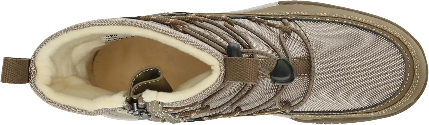 Khombu Women's Beth Slip On Snow Boots Inside Zip Closure, Bungee Toggle, Modern Styling