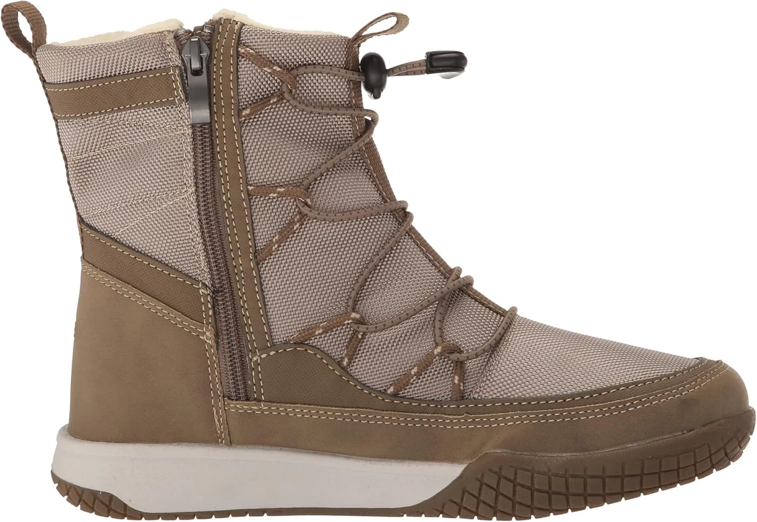 Khombu Women's Beth Slip On Snow Boots Inside Zip Closure, Bungee Toggle, Modern Styling