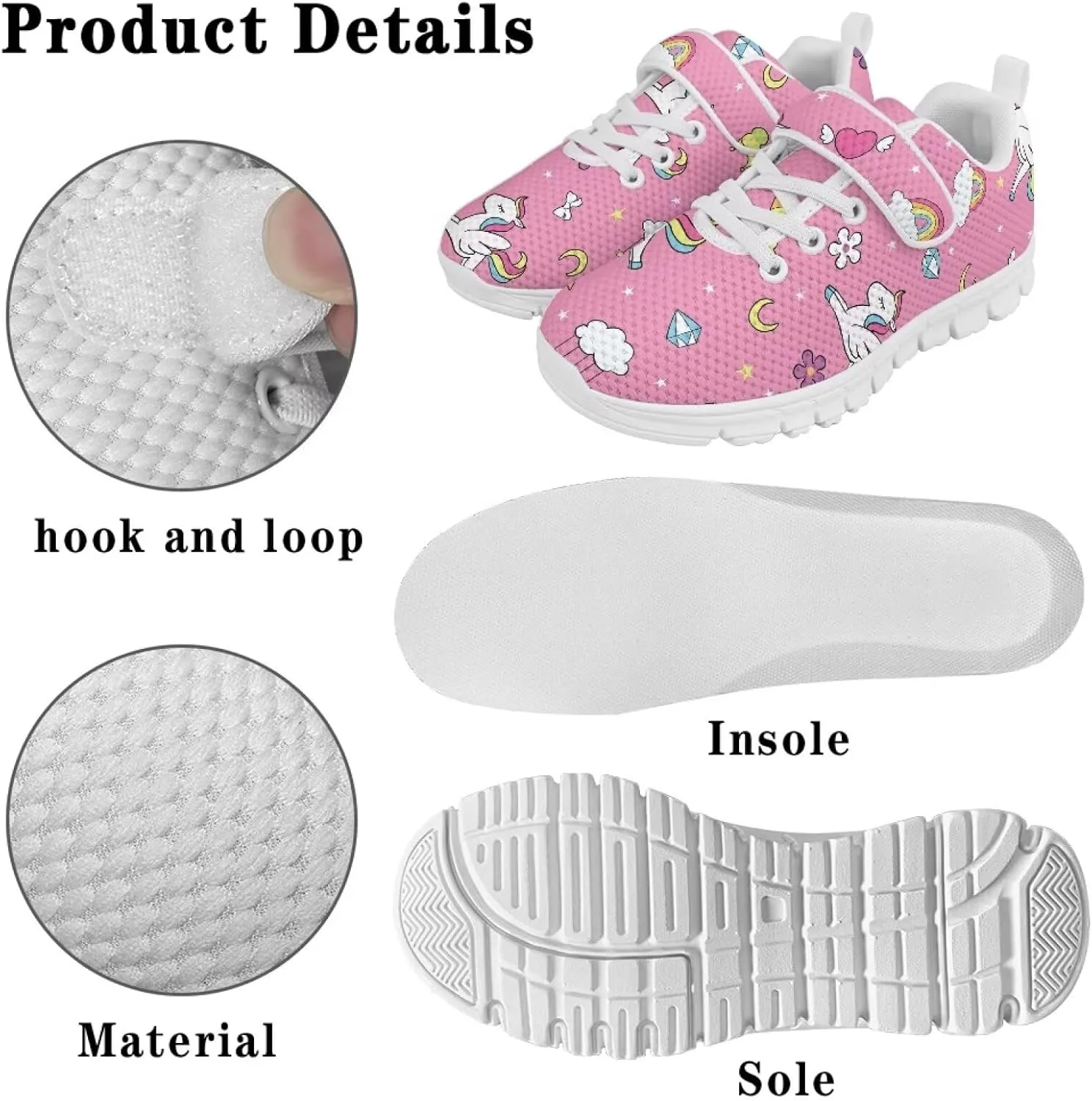 Kids Shoes for Boys Girls Lightweight Strap Sneakers with Single Buckle Slip On Tennis Shoes Running Sneakers