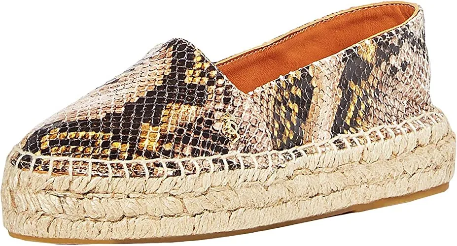 Kurt Geiger Womens Morella Leather Espadrilles Yellow 9.5 Medium (B,M)