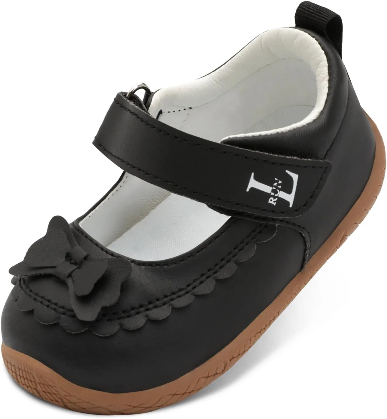 L-RUN Toddler Girl Mary Jane Dress Shoes Little Girls Uniform School Shoes Non-Slip Ballet Flats Flower Girls Shoes for Wedding Party Concert