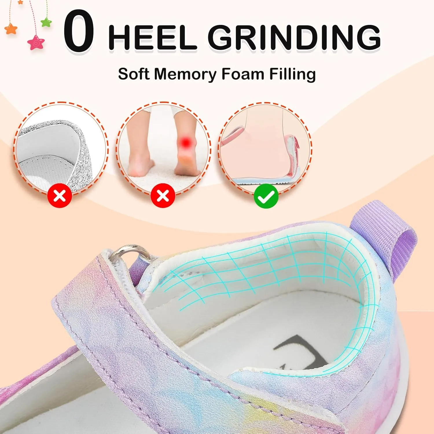 L-RUN Toddler Girl Mary Jane Dress Shoes Little Girls Uniform School Shoes Non-Slip Ballet Flats Flower Girls Shoes for Wedding Party Concert