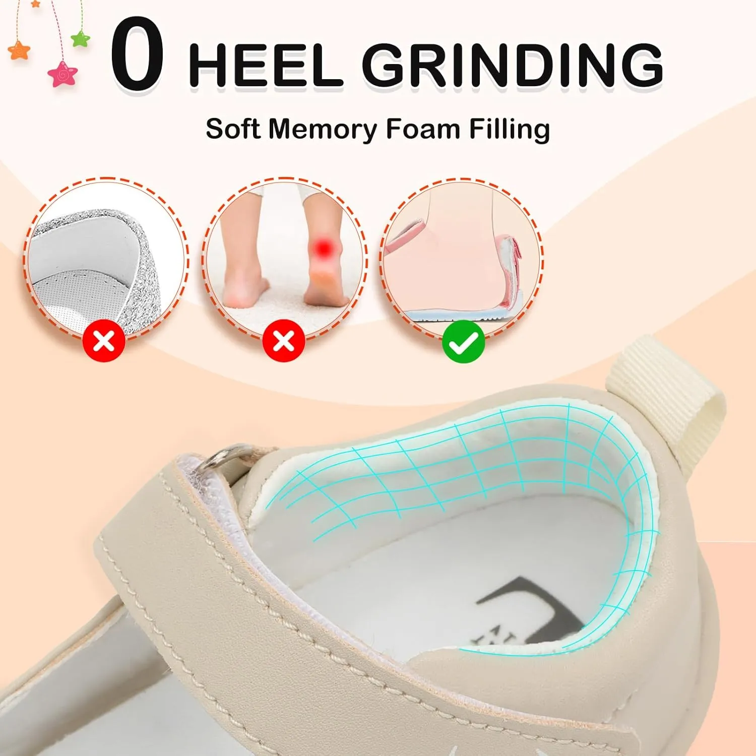 L-RUN Toddler Girl Mary Jane Dress Shoes Little Girls Uniform School Shoes Non-Slip Ballet Flats Flower Girls Shoes for Wedding Party Concert