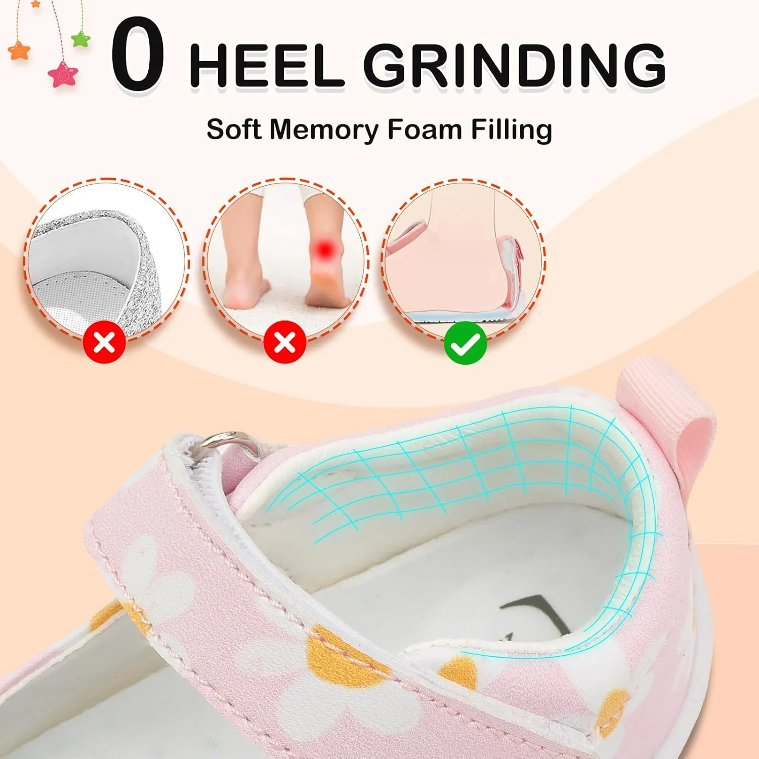 L-RUN Toddler Girl Mary Jane Dress Shoes Little Girls Uniform School Shoes Non-Slip Ballet Flats Flower Girls Shoes for Wedding Party Concert