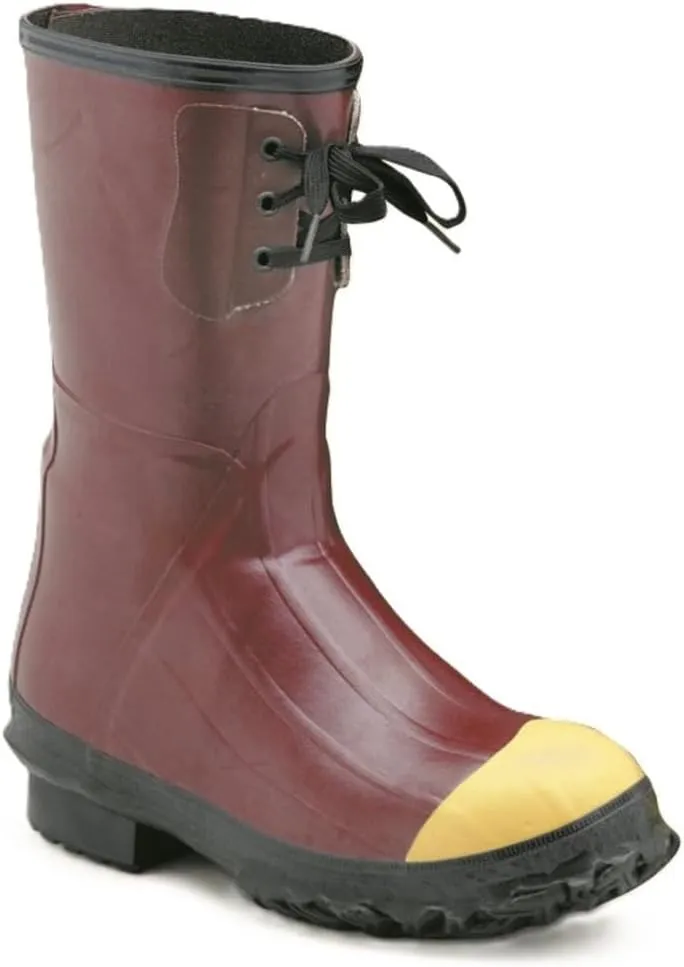 LaCrosse Men’s Pac 12” Insulated Steel Toe Rubber Boots with Foam Insulation, Tear Resistant Rubber, and Grippy Trac-Lite Outsole