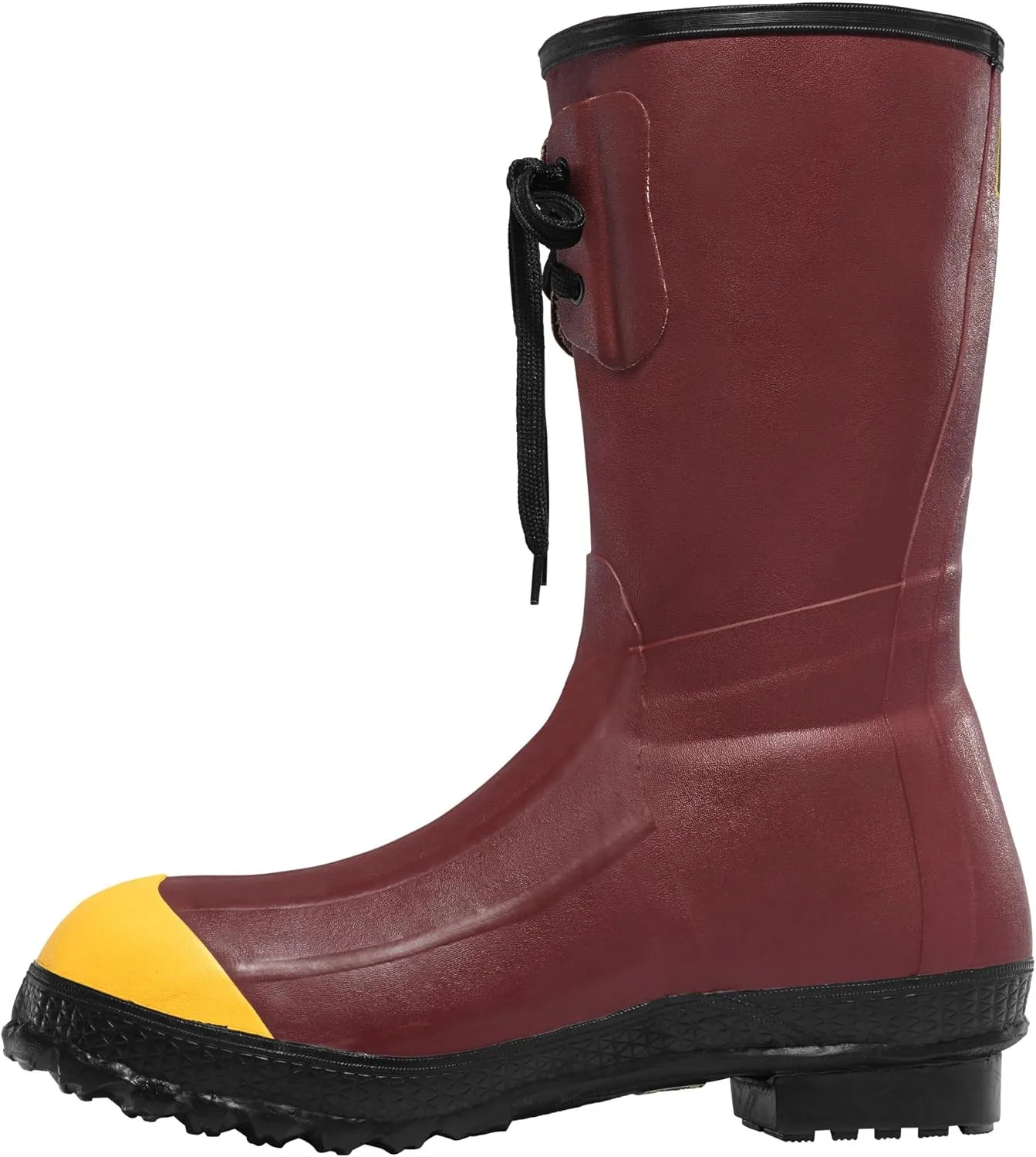 LaCrosse Men’s Pac 12” Insulated Steel Toe Rubber Boots with Foam Insulation, Tear Resistant Rubber, and Grippy Trac-Lite Outsole
