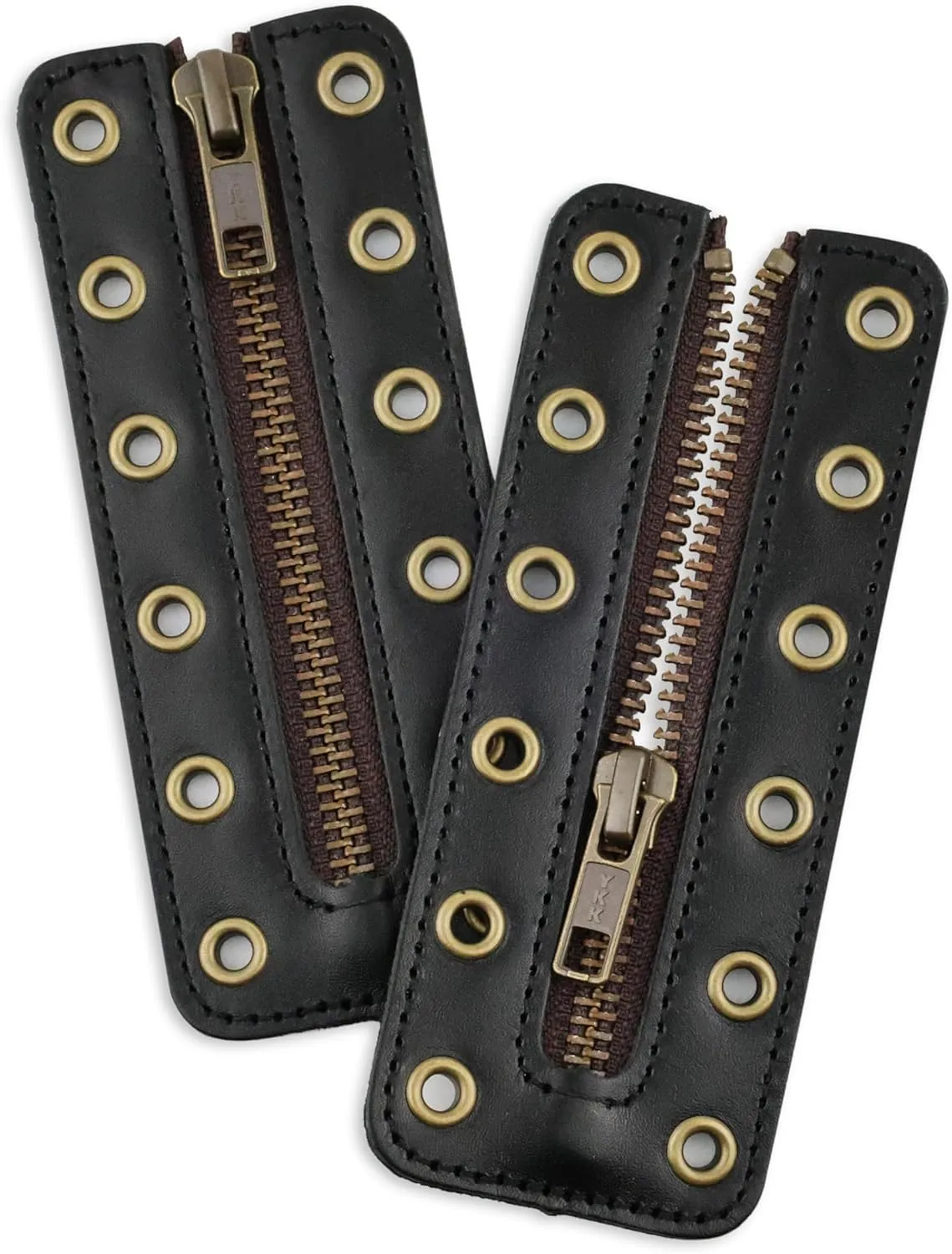 Leather Lace-in Boot Zipper Inserts for All Brands, Tieless Shoe Laces
