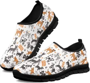 Lightweight Comfort Shoes for Women Slip On Breathable Sneakers Low Cut Casual Shoes Non Slip Loafers Walking Running Sports Training Travel Shoes US 5.5-11.5