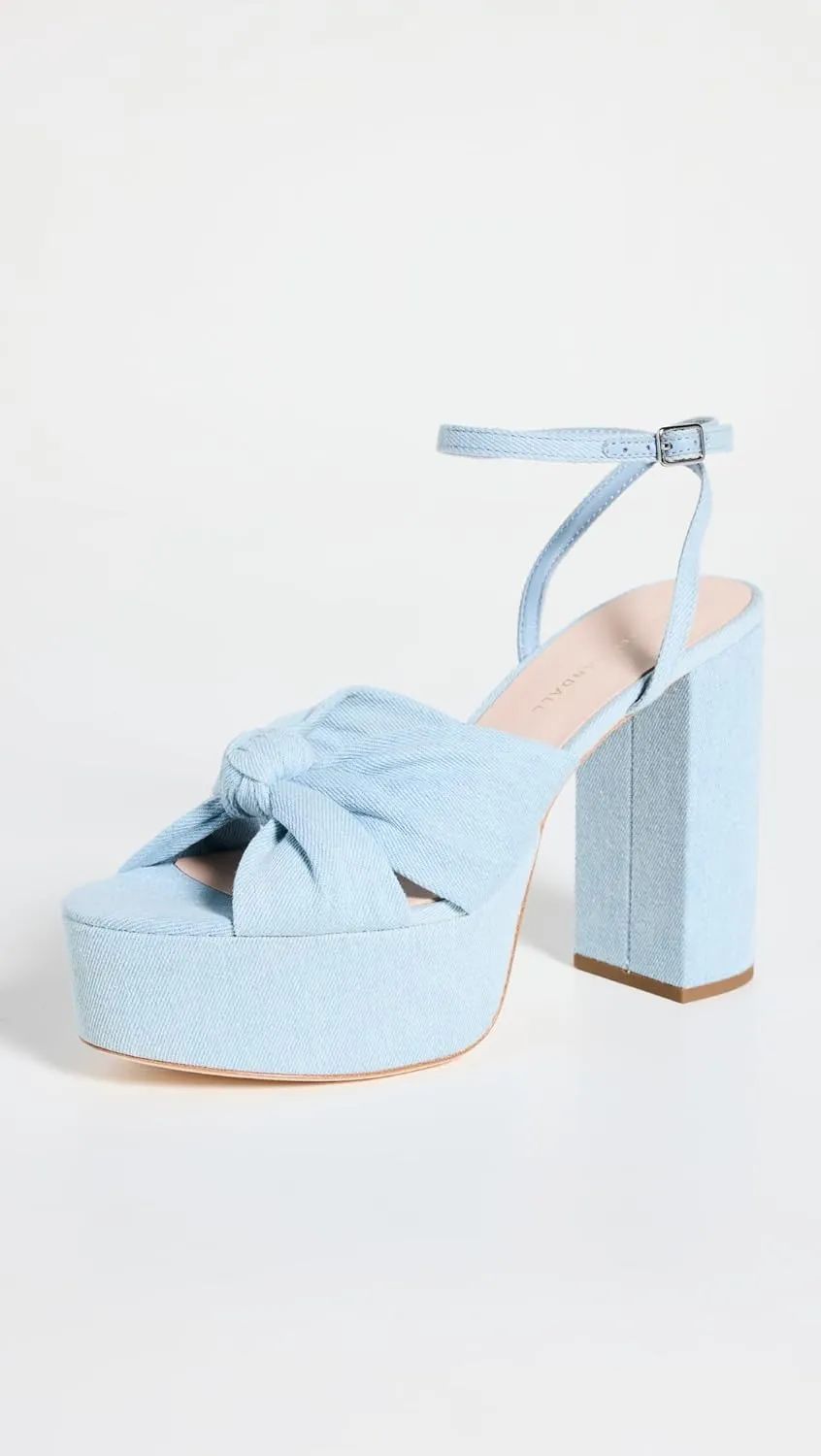 Loeffler Randall Women's Roz Knot Platform Sandals
