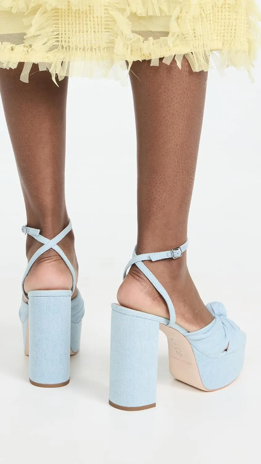 Loeffler Randall Women's Roz Knot Platform Sandals