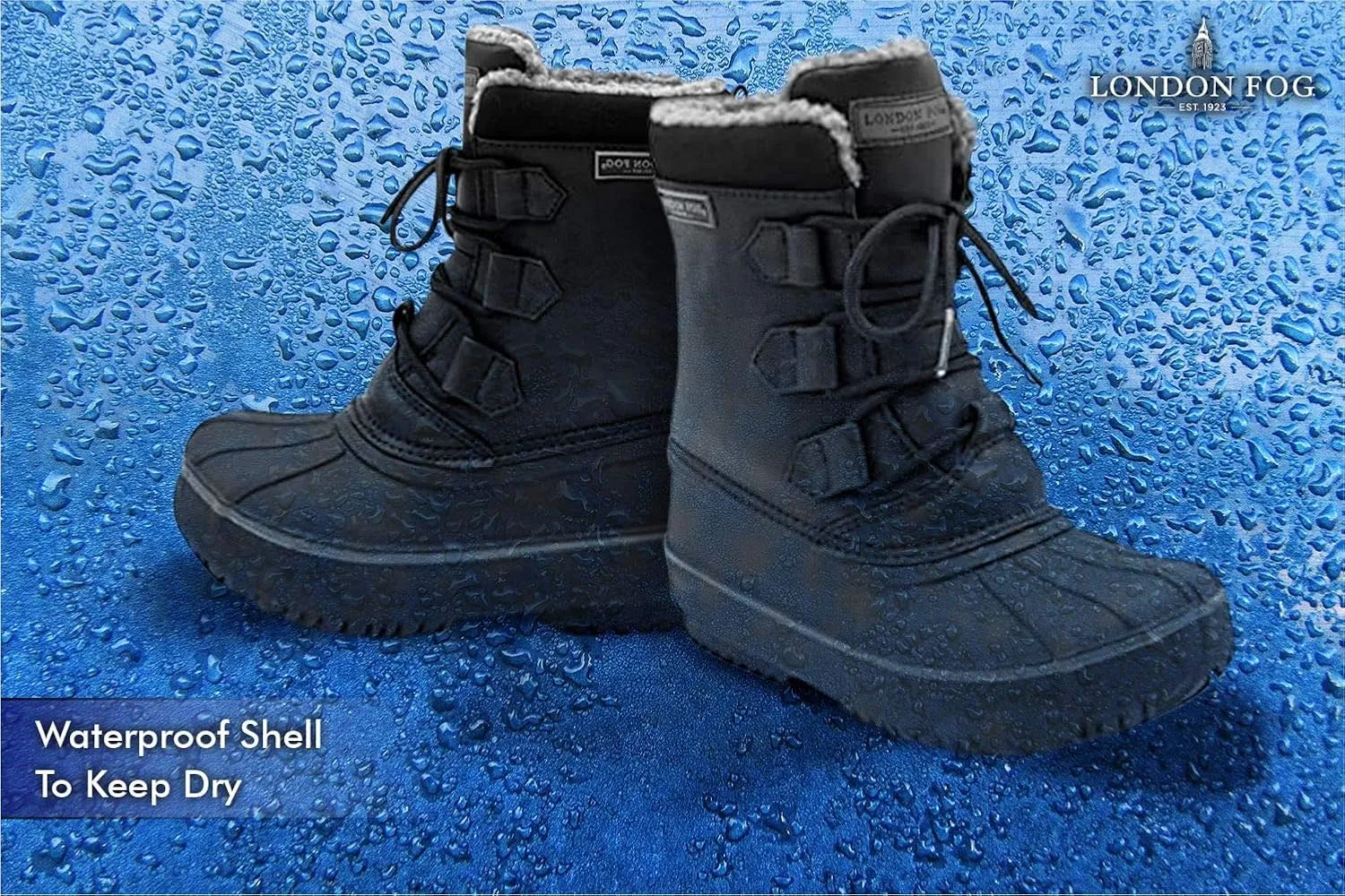 LONDON FOG Boys Cheshire Cold Weather Snow Boot